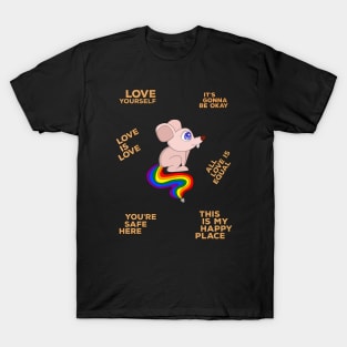 Rainbow Mouse Quotes T-Shirt